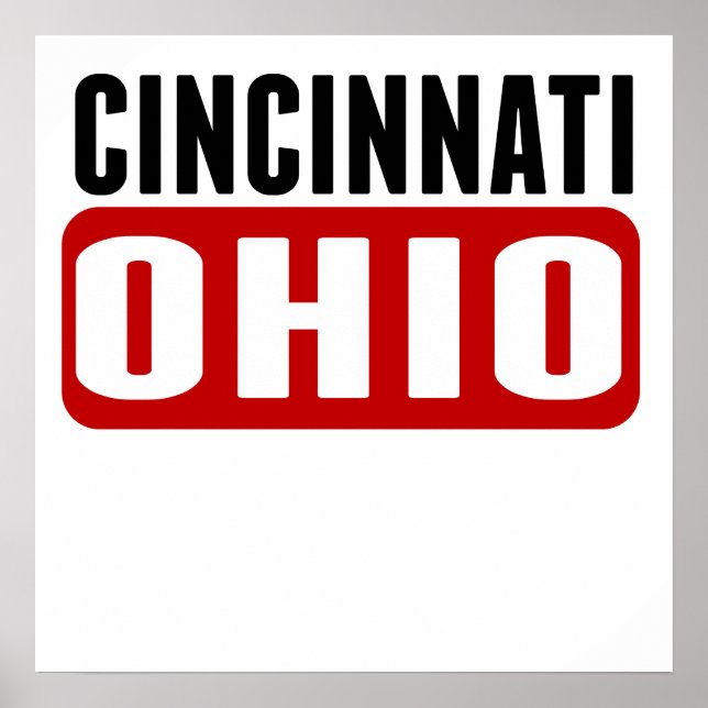 Cincinnati Ohio Poster (Vorne)
