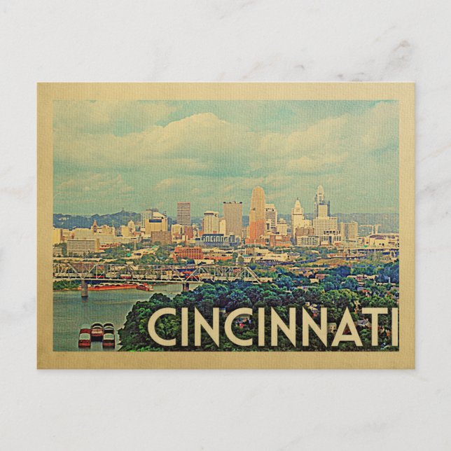 Cincinnati Ohio Postkarte (Vorderseite)
