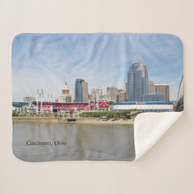 Cincinnati, Ohio-Sherpa-Decke Sherpadecke (Vorderseite (Horizontal))