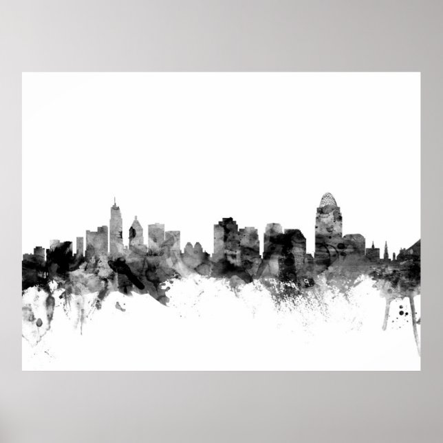 Cincinnati Ohio Skyline Poster (Vorne)