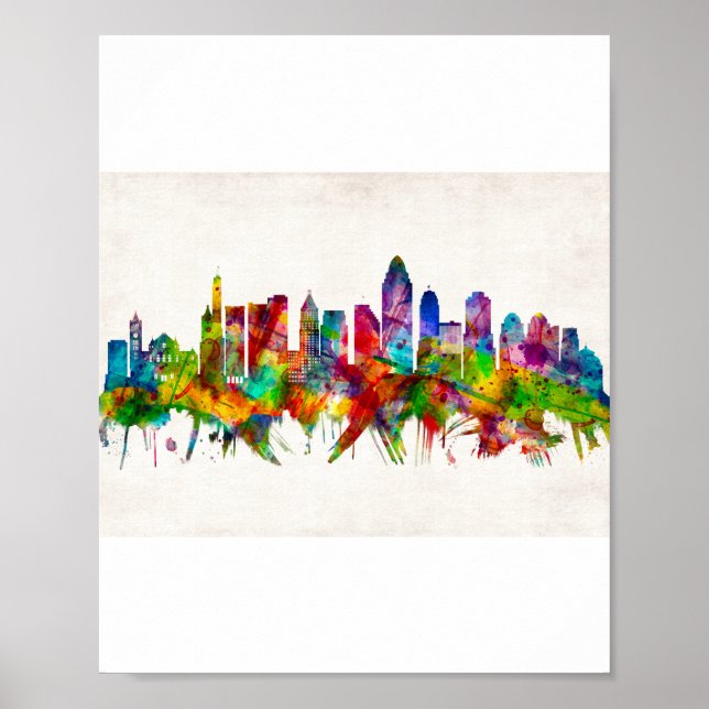 Cincinnati Ohio Skyline Poster (Vorne)