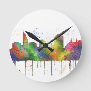 CINCINNATI OHIO SKYLINE RUNDE WANDUHR