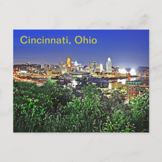 Cincinnati, Ohio, USA Postkarte (Vorderseite)