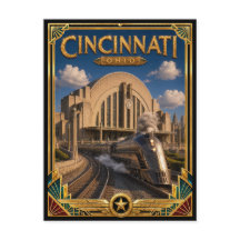 Cincinnati Ohio Vintage Art Deco Golden Age
