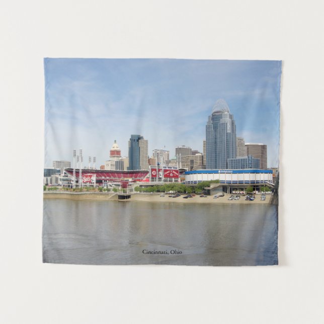 Cincinnati, Ohio-Wandteppiche Wandteppich (Vorderseite (Horizontal))