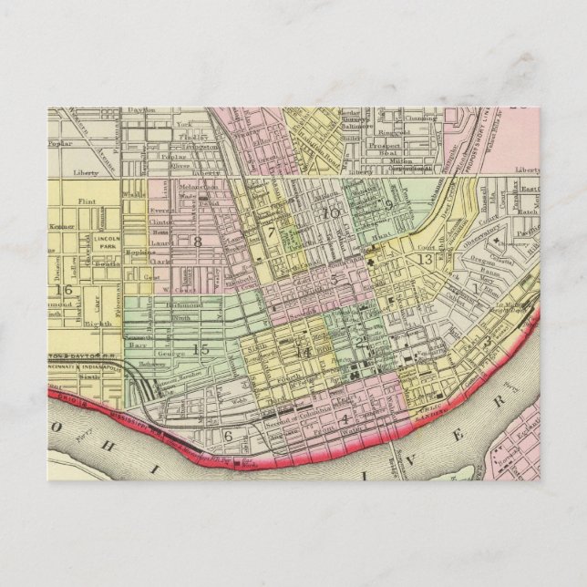 Cincinnati Postkarte (Vorderseite)