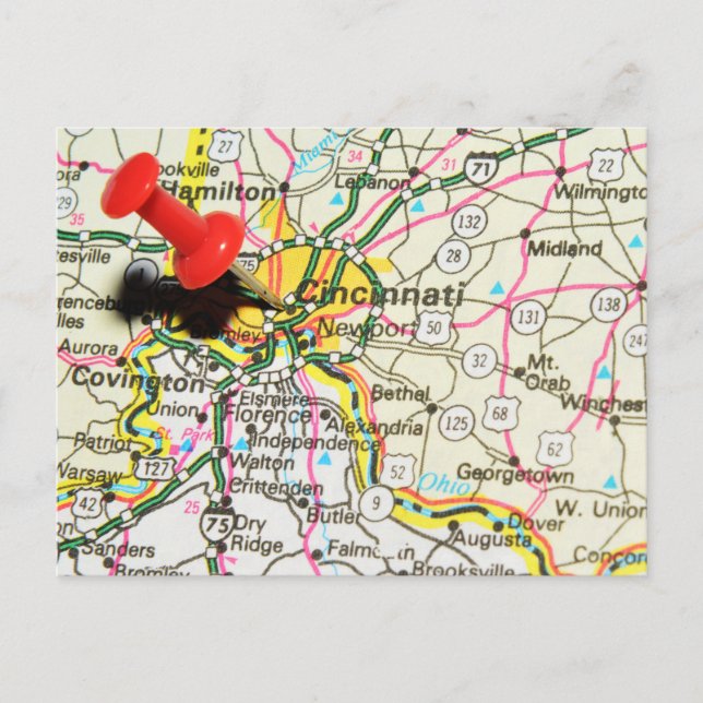 Cincinnati Postkarte (Vorderseite)