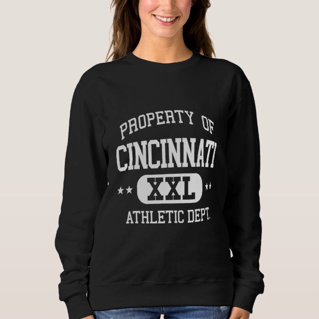 Cincinnati Retro Athletic Property Dept Sweatshirt (Vorderseite)
