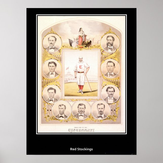 Cincinnati Rote Strümpfe 1869 Poster (Vorne)