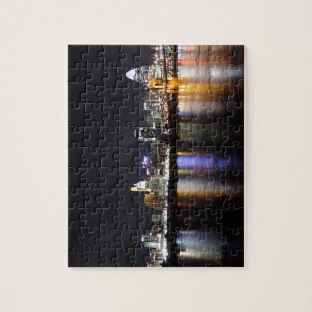 Cincinnati-Skyline nachts (Vertikal)