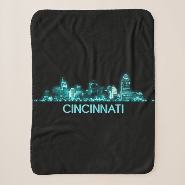 Cincinnati Skyline Sherpadecke (Vorderseite)