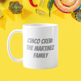 Cinco Crew Personalisiert Familienname Kaffeetasse