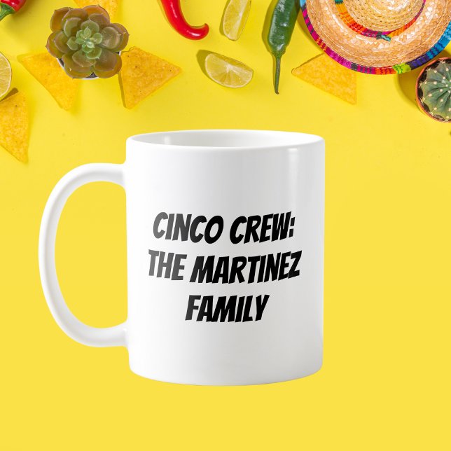 Cinco Crew Personalisiert Familienname Kaffeetasse (Von Creator hochgeladen)