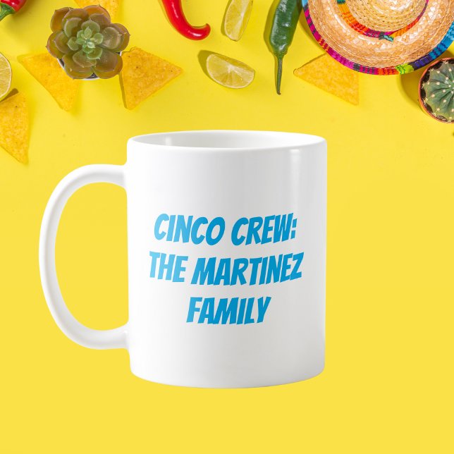 Cinco Crew Personalisiert Familienname Kaffeetasse (Von Creator hochgeladen)