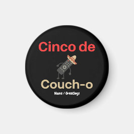 Cinco de Couch-o Fernbedienung Sombrero Lustig Magnet