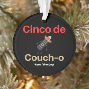 Cinco de Couch-o Fernbedienungs-Sombrero Lustig Ornament