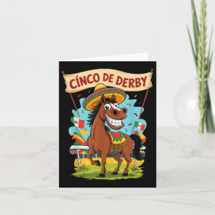 Cinco De Derby Funny Horse Racing Derby De Mayo Karte