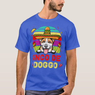 Cinco de Doggo Corgi Dog For Cinco de Mayo Sombrer T-Shirt