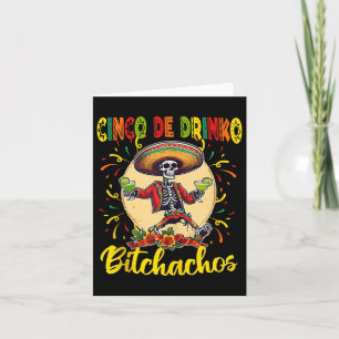Cinco De Drinko Achos Cinco De Mayo Drink Funny Karte