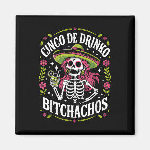 Cinco De Drinko Achos Cinco De Mayo Mexikanisches Magnet