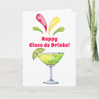 Cinco de Drinko |Cinco de Mayo Margarita Card