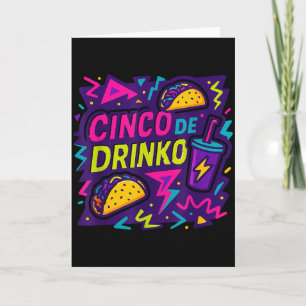Cinco de Drinko Fest fünfter Mai Männerfest 5 Karte