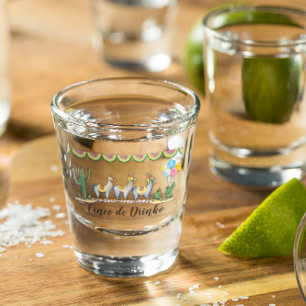 ‚Cinco De Drinko‘ Fiesta Llama Schnapsglas