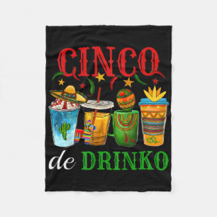 Cinco De Drinko Mens Frauen trinken Matching Fami Fleecedecke