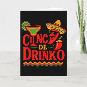 Cinco de Drinko-Party Cinco de Mayo Männer Fiesta Karte