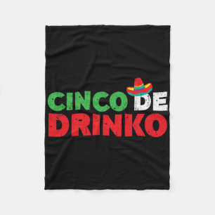 Cinco De Drinko Shirt Männer Frauen Cinco De Mayo Fleecedecke