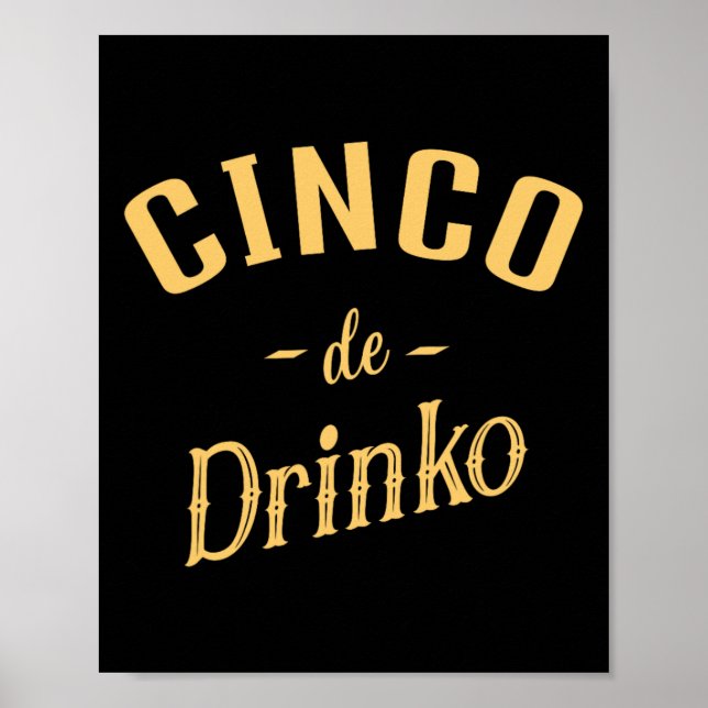 Cinco De Drinko - Women's Cinco De Mayo Cost Poster (Vorne)