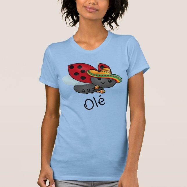 Cinco de May Ladybug T-Shirt (Vorderseite)