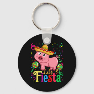 Cinco De Mayo 2025 Shirt Funny Mexican Pig Let's F Schlüsselanhänger