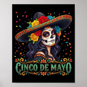 Cinco de mayo 2026 mexikanische Party 5. Mai Mädch Poster