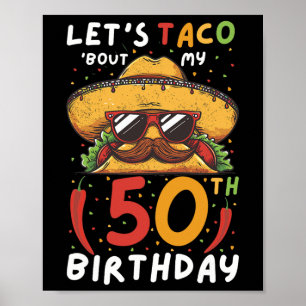 Cinco De Mayo 50. Geburtstag Taco Age 50 Mexican B Poster