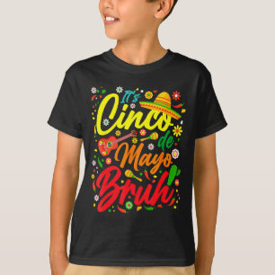 Cinco de Mayo Alter, mexikanischer Junge mit Ponch T-Shirt