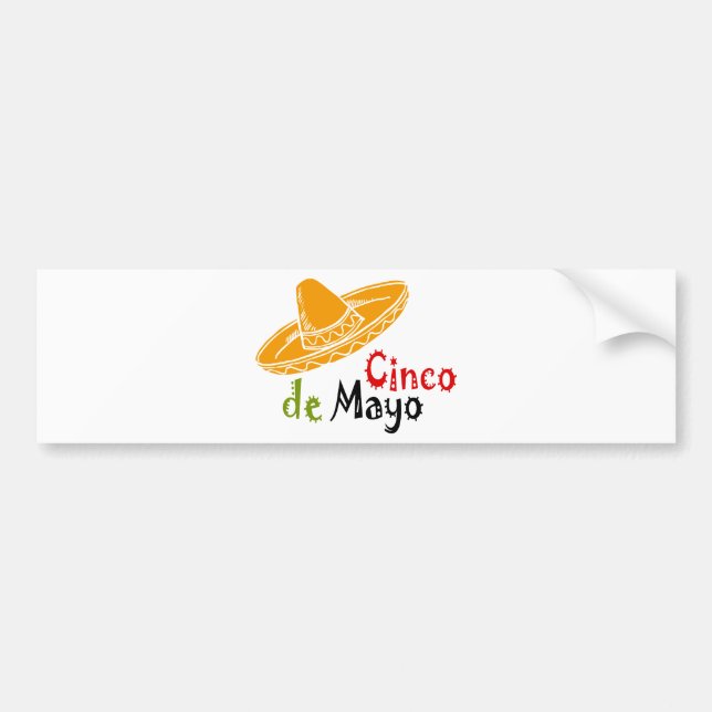 Cinco De Mayo Autoaufkleber (Vorne)