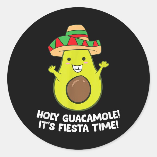 Cinco De Mayo Avoca Runder Aufkleber (Vorderseite)