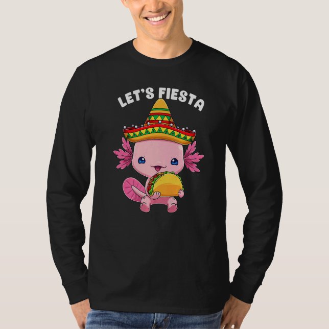 Cinco De Mayo Axolotl Taco Niedlicher mexikanische T-Shirt (Vorderseite)