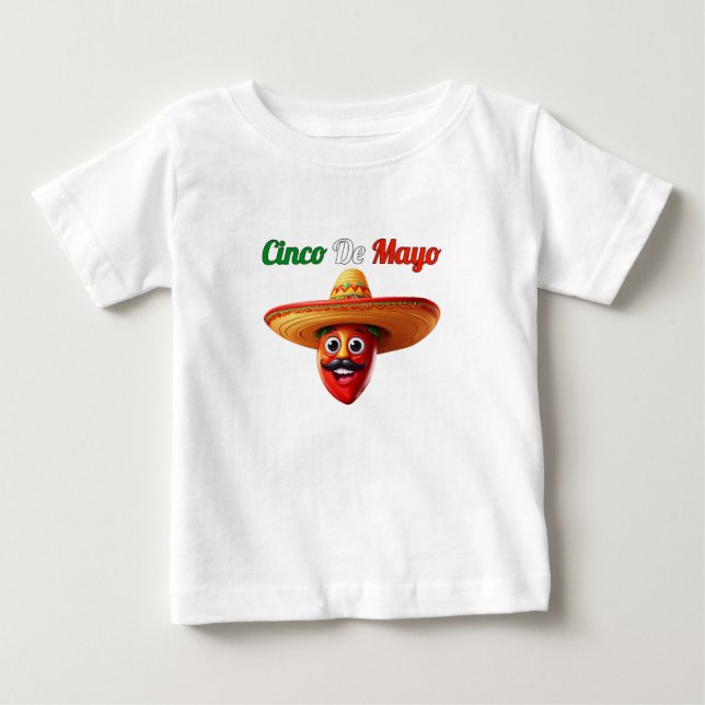 Cinco De Mayo Baby T-shirt (Vorderseite)