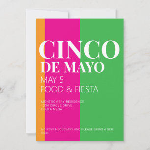 Cinco De Mayo BBQ-Party-Einladung Einladung