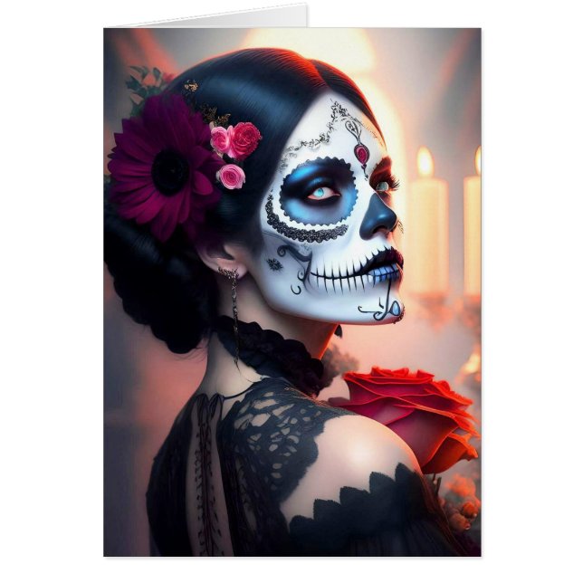 Cinco de Mayo Beauty mit Rose (Vorne)