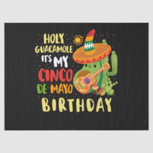 Cinco De Mayo Birthday Holy Guacamole Mexikanisch Seidenpapier