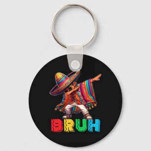 Cinco De Mayo Bruh Dabbing Mexican Boy Poncho Kids Schlüsselanhänger