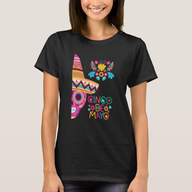 Cinco De Mayo Burritos Mexico Tacos and Avocado  2 T-Shirt (Vorderseite)