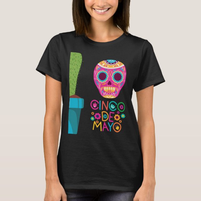 Cinco De Mayo Burritos Mexico Tacos and Avocado 68 T-Shirt (Vorderseite)