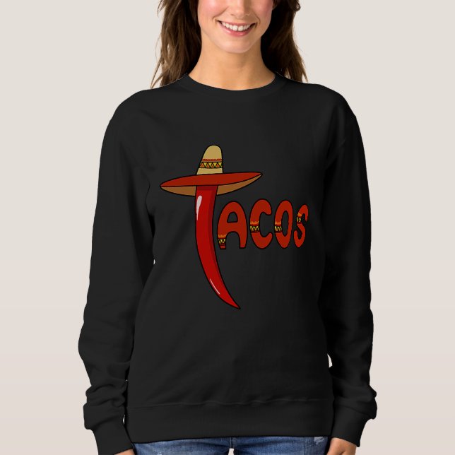 Cinco De Mayo Burritos  Mexico Tacos and Avocado   Sweatshirt (Vorderseite)