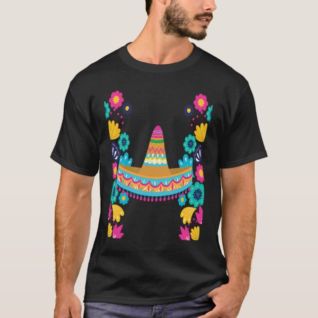 Cinco De Mayo Burritos  Mexico Tacos and Avocado   T-Shirt (Vorderseite)