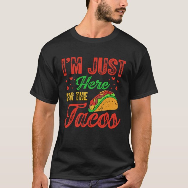 Cinco De Mayo Burritos  Mexico Tacos and Avocado   T-Shirt (Vorderseite)