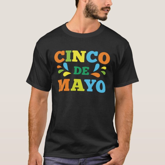 Cinco De Mayo Burritos  Mexico Tacos and Avocado   T-Shirt (Vorderseite)